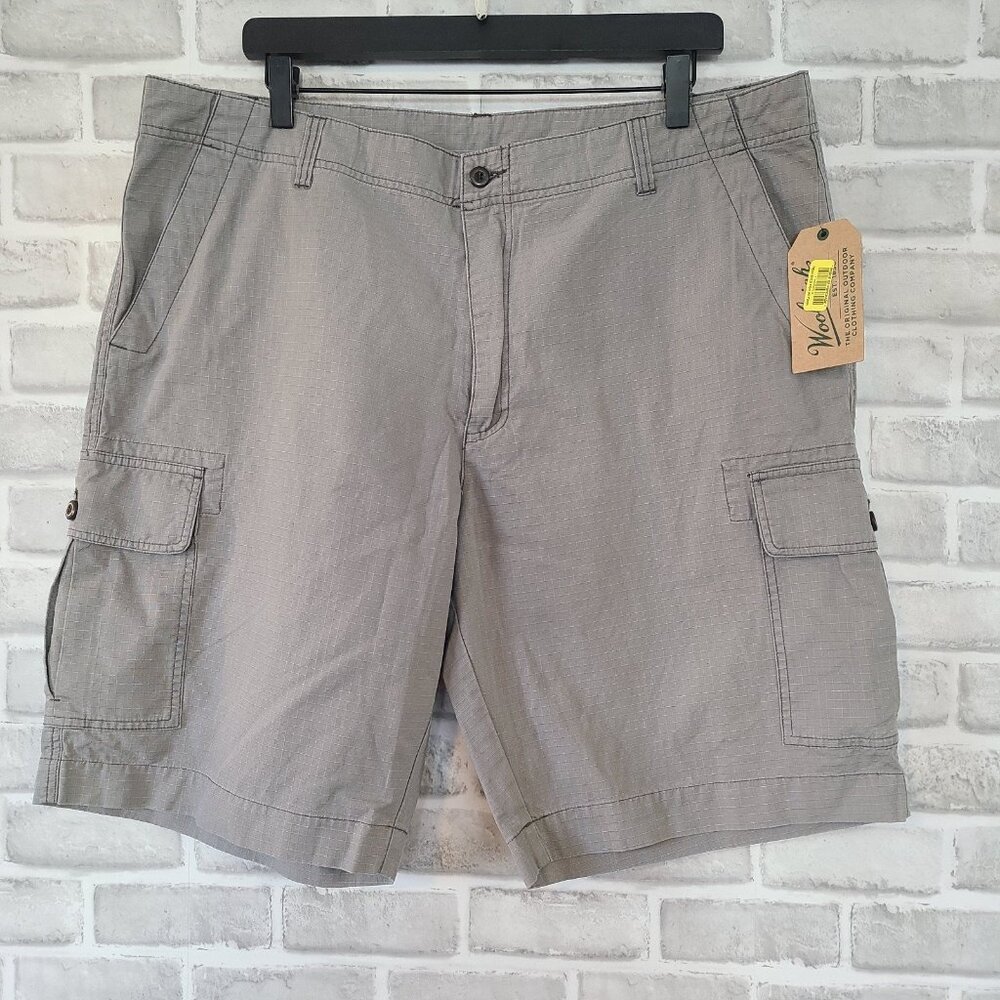 Woolrich Changing Lane Cargo Short Gray NEW 38 Outdoor Hiking Gorpcore